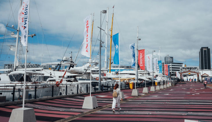 Americas Cup view of village