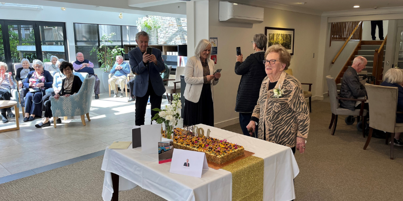 Irene at her birthday luncheon