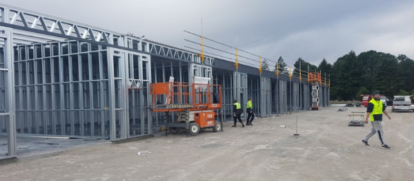 McHale Construction workers on a site with equipment