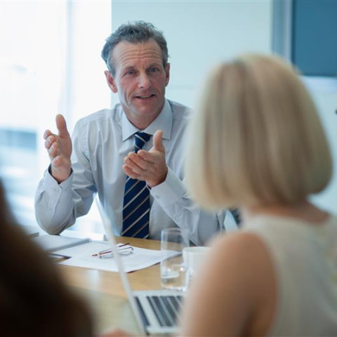 People in a meeting