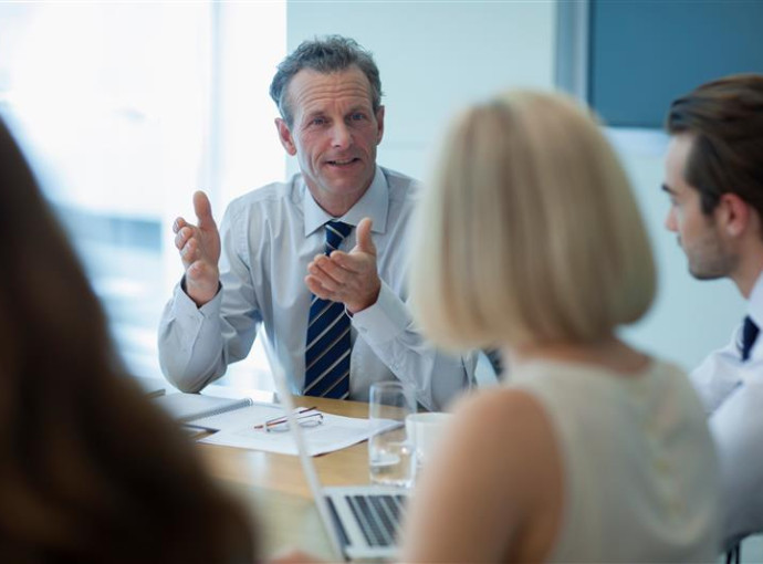 People in a meeting