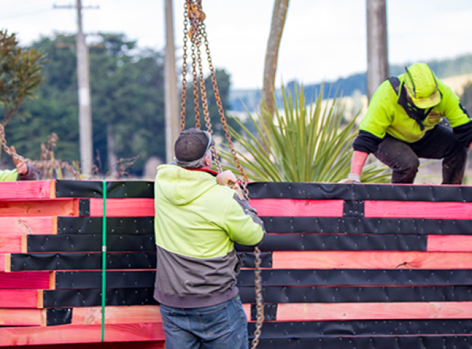 builder working on site